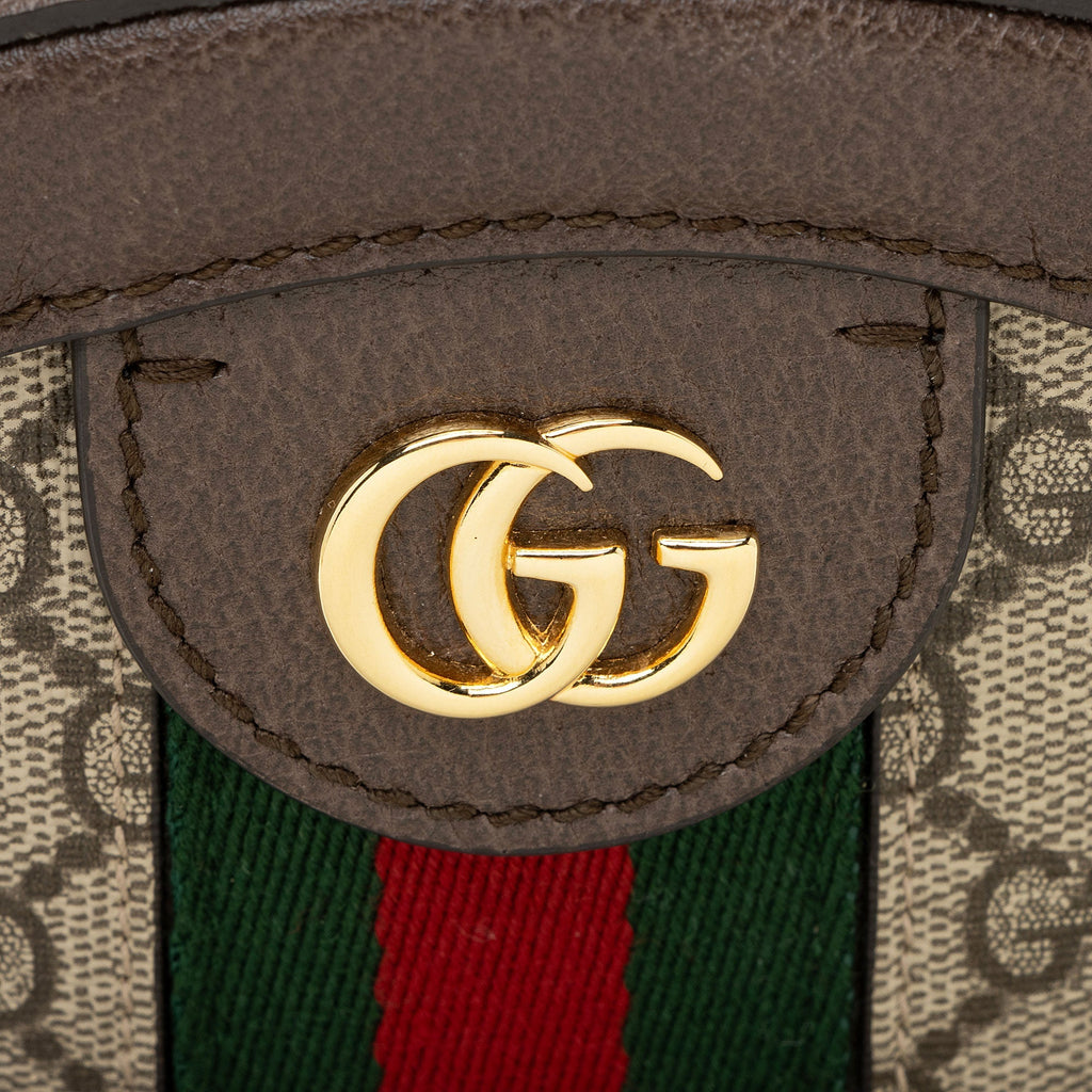 Gucci GG Supreme Ophidia Round Mini Shoulder Bag
