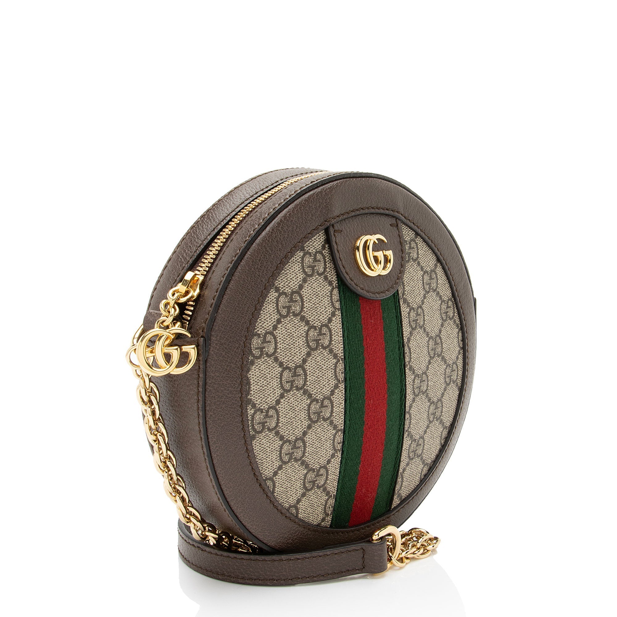 Gucci GG Supreme Ophidia Round Mini Shoulder Bag