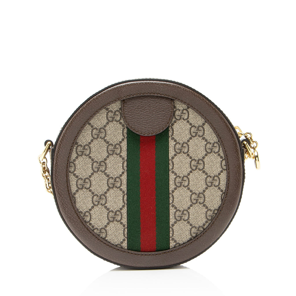 Gucci GG Supreme Ophidia Round Mini Shoulder Bag