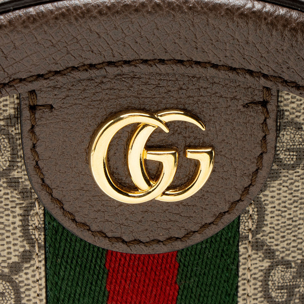 Gucci GG Supreme Ophidia Round Mini Shoulder Bag