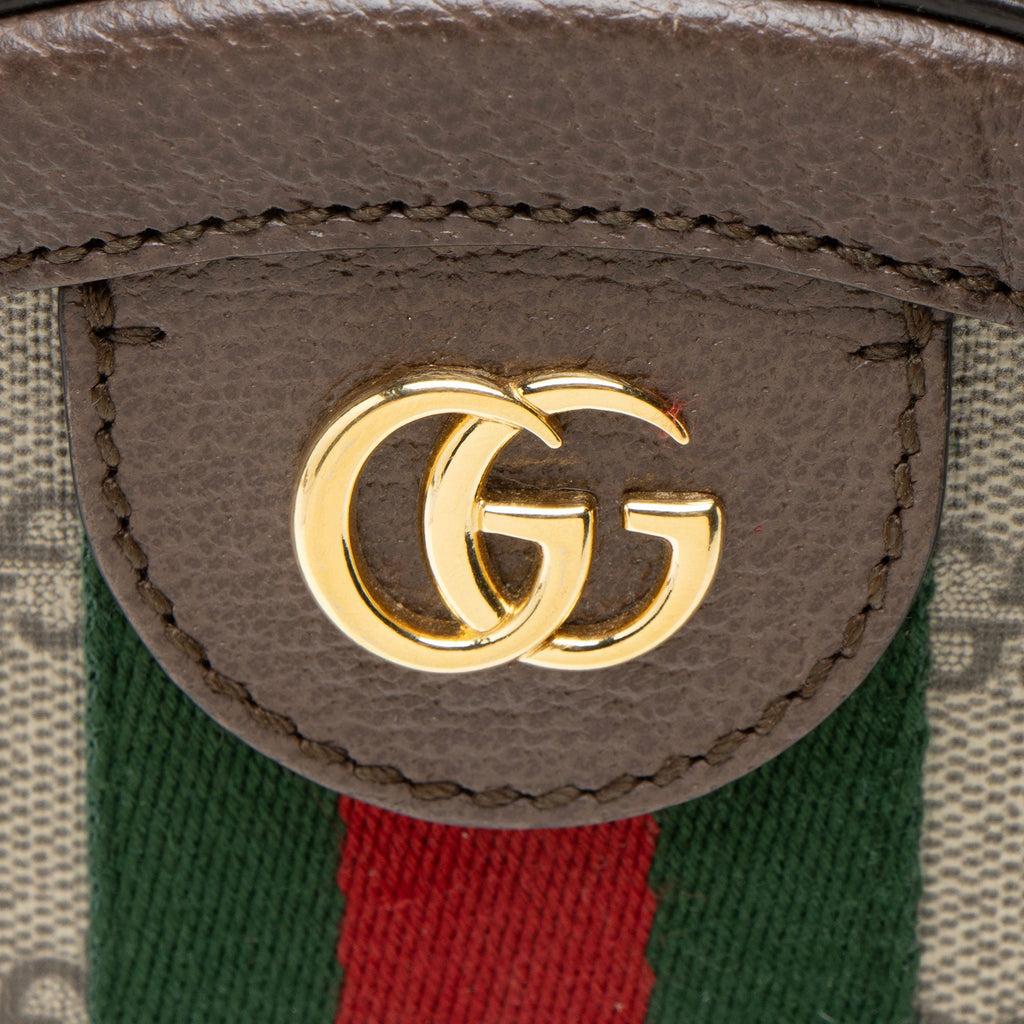 Gucci GG Supreme Ophidia Round Mini Shoulder Bag