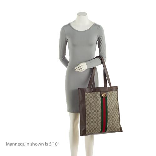 Gucci GG Supreme Ophidia Soft Vertical Large Tote