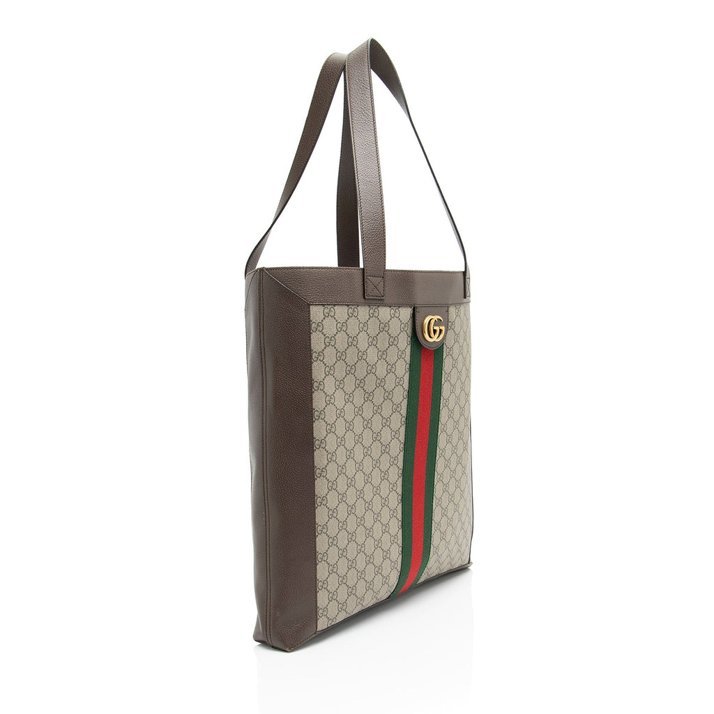 Gucci GG Supreme Ophidia Soft Vertical Large Tote