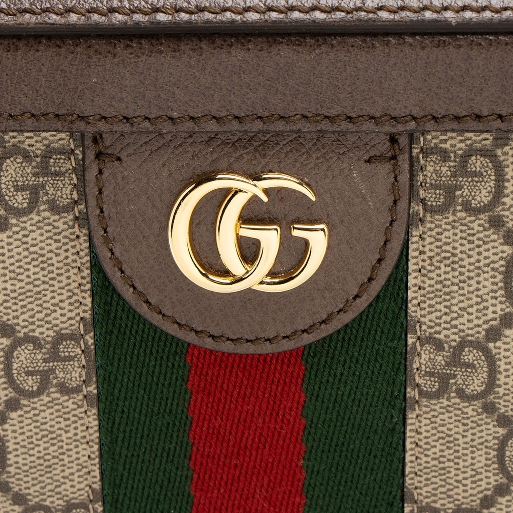 Gucci GG Supreme Ophidia Top Handle Mini Chain Shoulder Bag