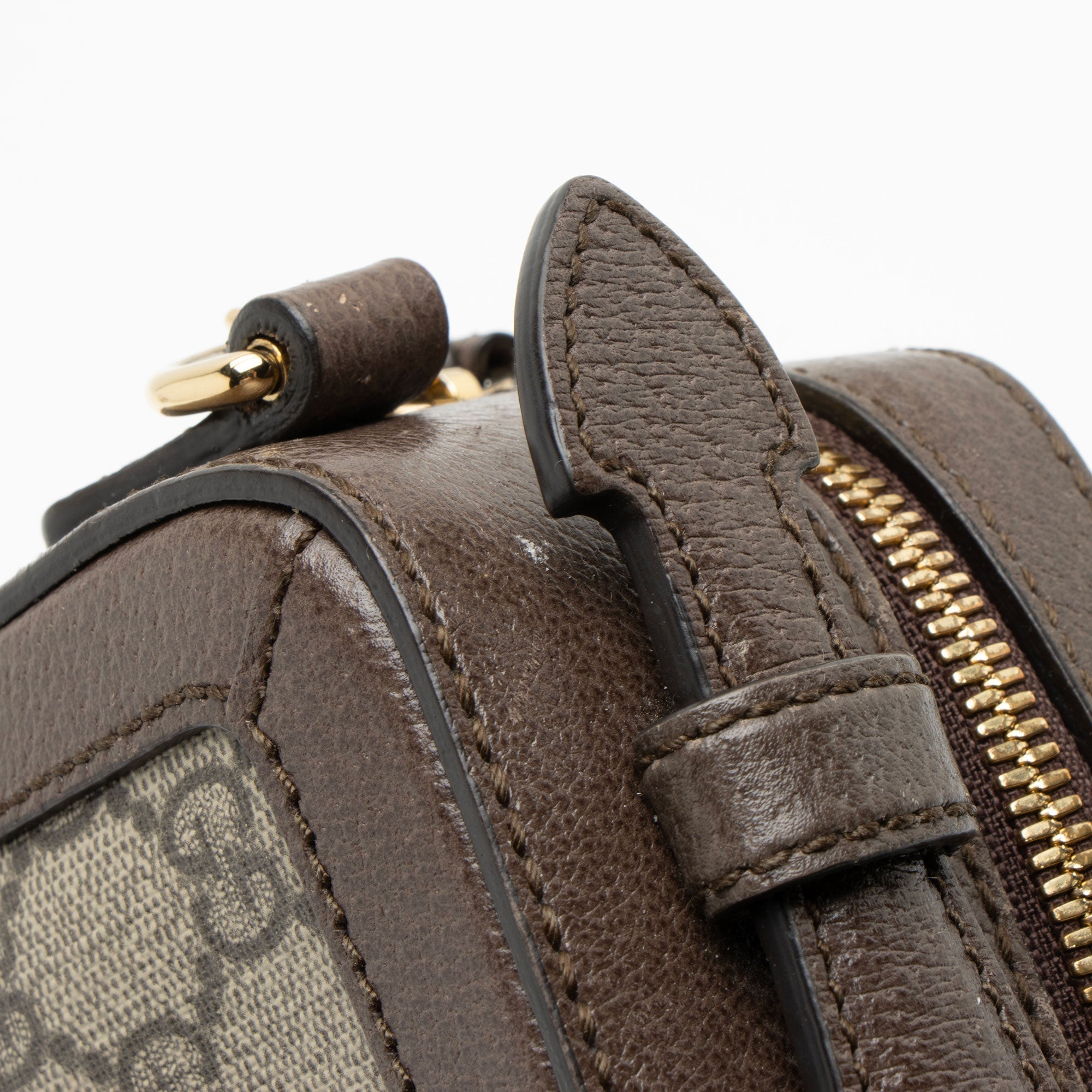 Gucci GG Supreme Ophidia Top Handle Mini Chain Shoulder Bag