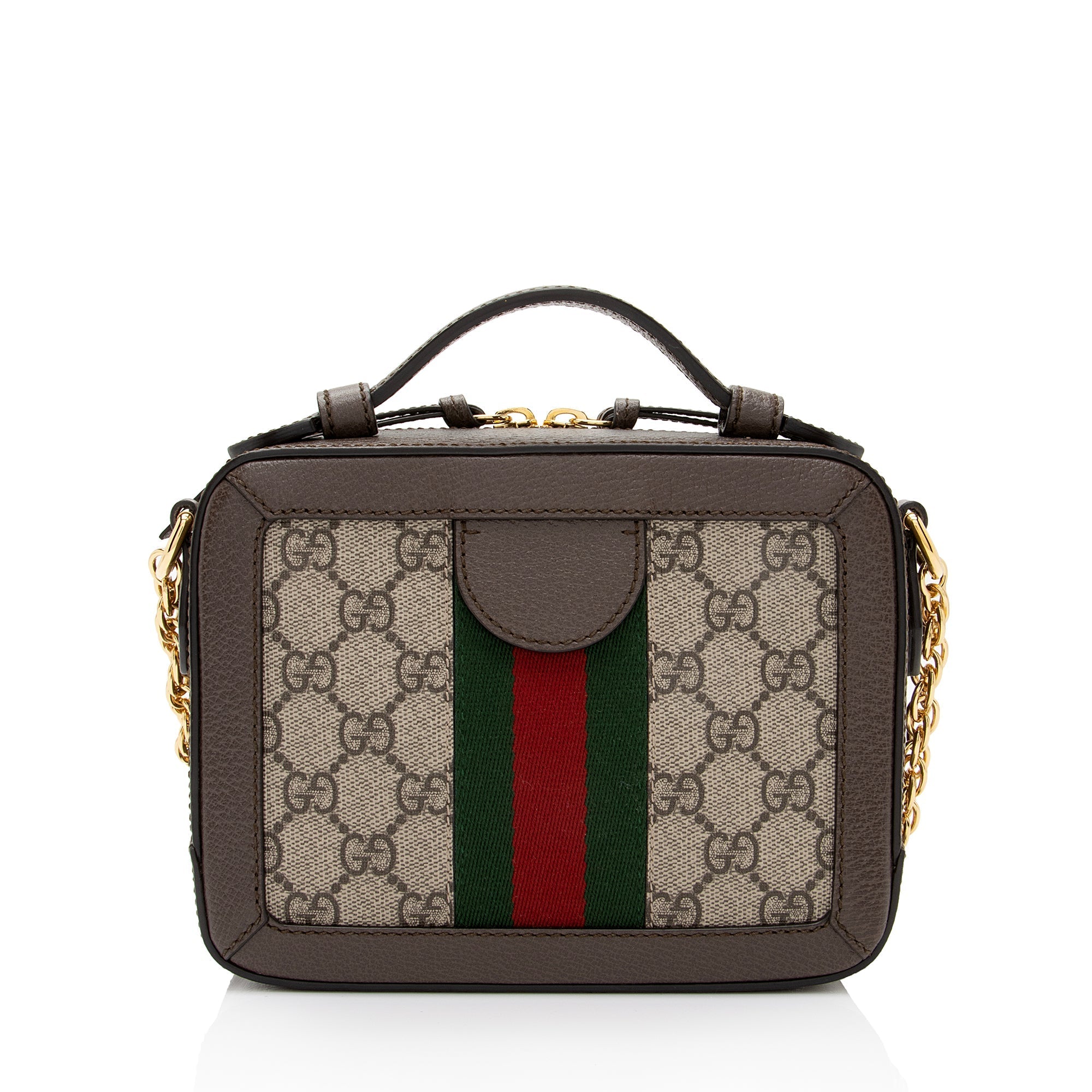 Gucci GG Supreme Ophidia Top Handle Mini Shoulder Bag (SHF-NuNUZp)