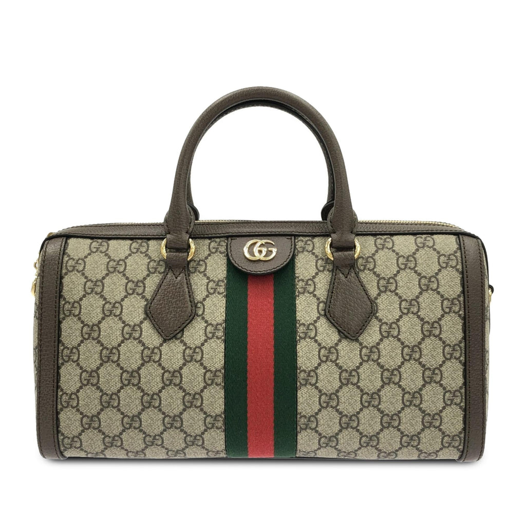 Gucci GG Supreme Ophidia Web Satchel (SHG-uMbpzY)