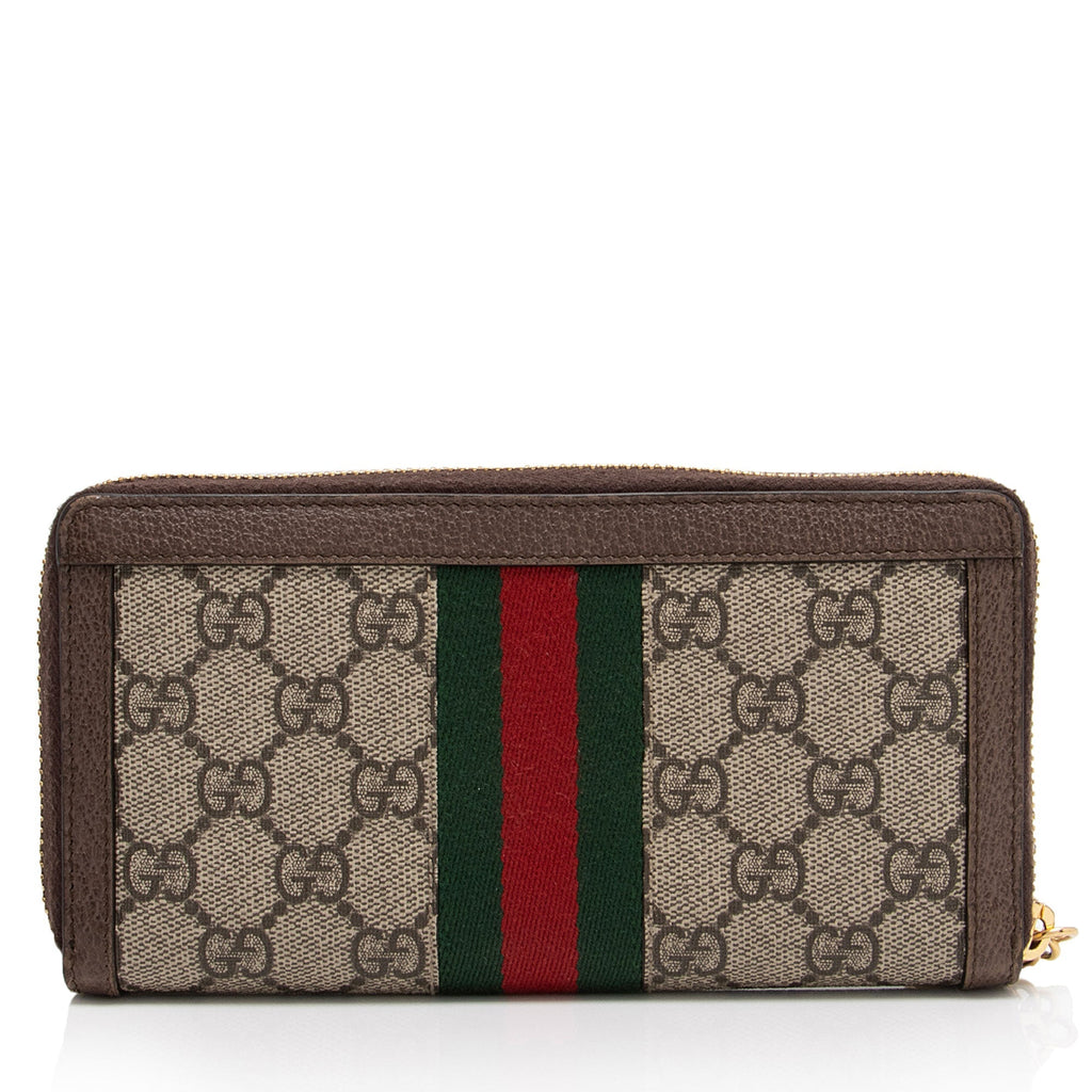 Gucci GG Supreme Ophidia Zip Around Wallet (SHF-8IpKgX)
