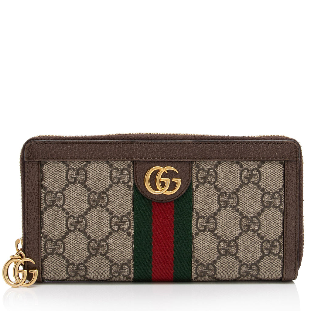 Gucci GG Supreme Ophidia Zip Around Wallet (SHF-8IpKgX)