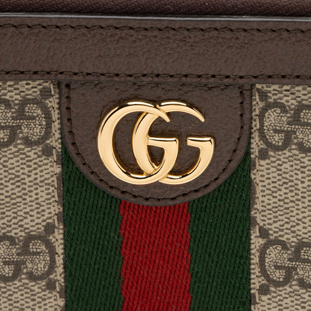 Gucci GG Supreme Ophidia Zip Around Wallet (SHF-VnwxXU)