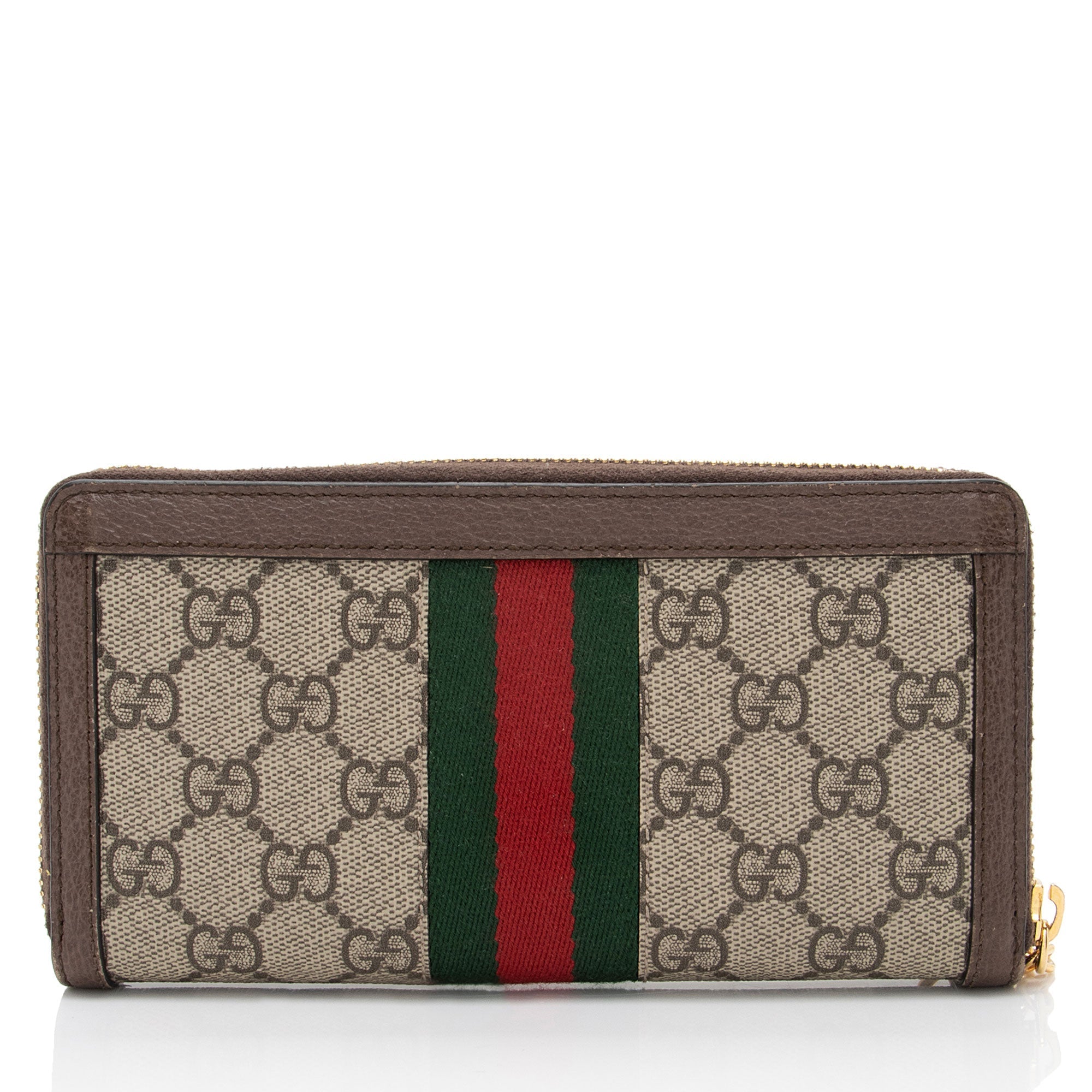 Gucci GG Supreme Ophidia Zip Around Wallet (SHF-L3ZnYB)