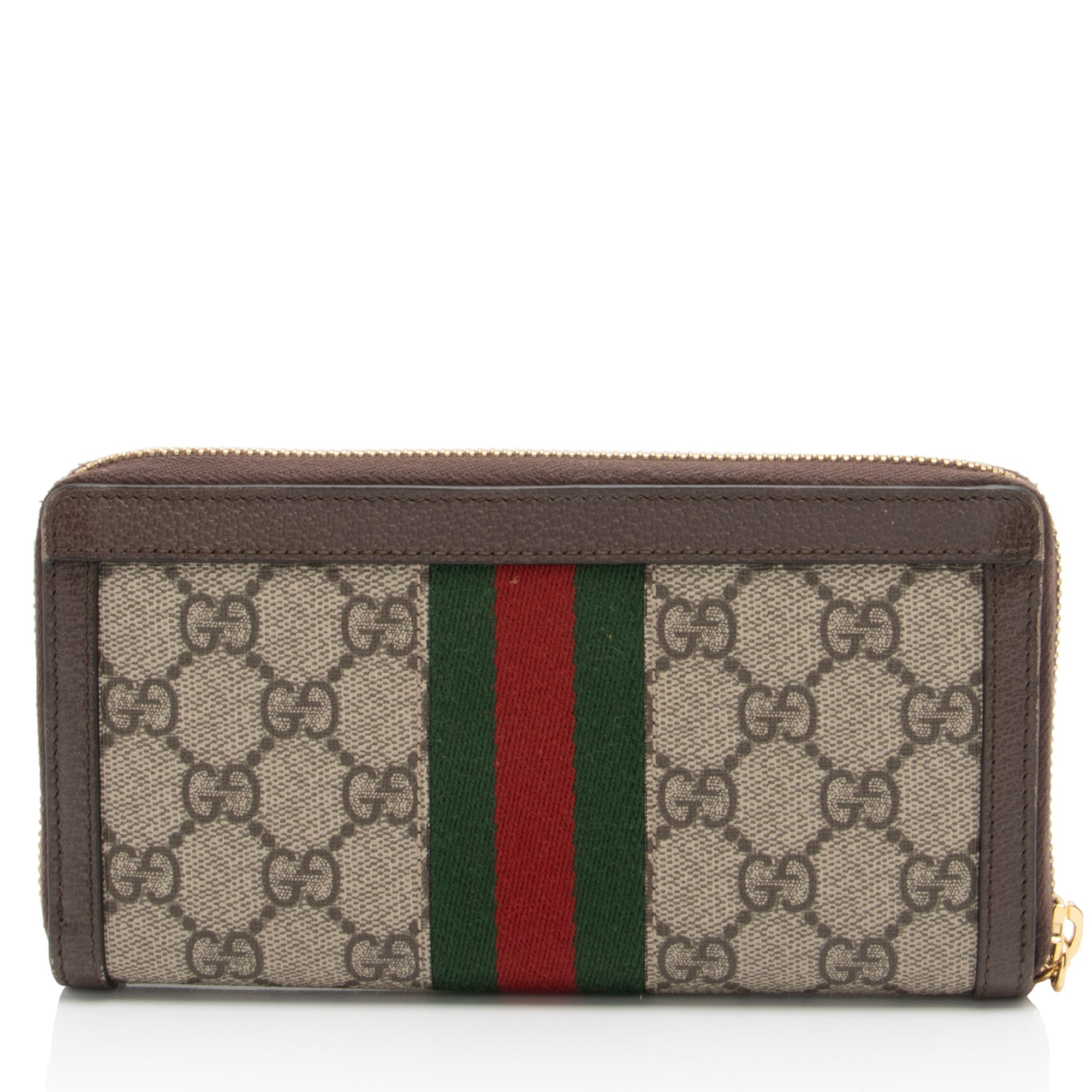 Gucci GG Supreme Ophidia Zip Around Wallet (SHF-dJVXGe)