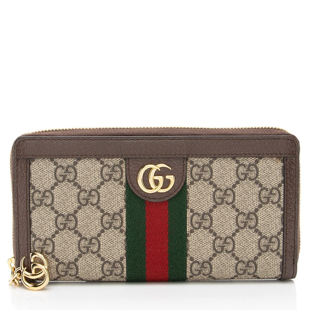 Gucci GG Supreme Ophidia Zip Around Wallet