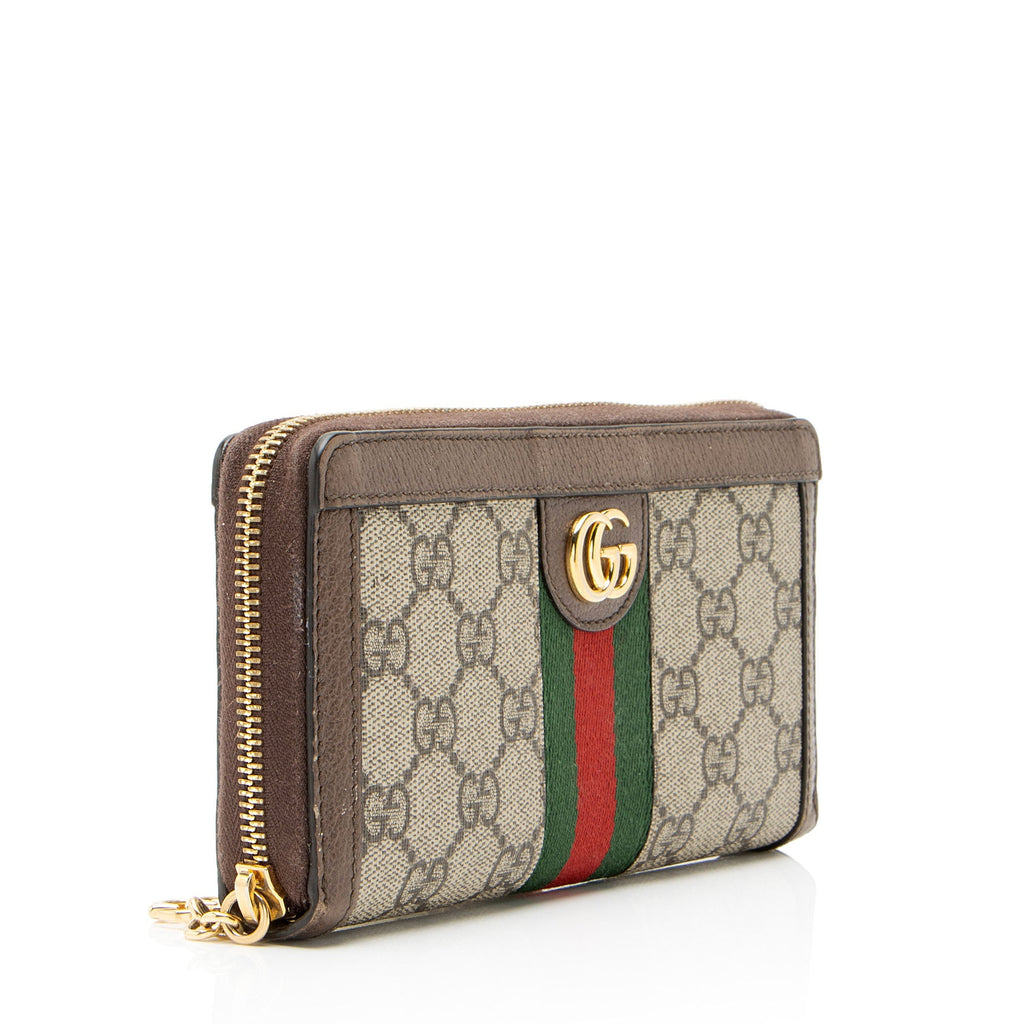 Gucci GG Supreme Ophidia Zip Around Wallet
