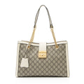 Gucci GG Supreme Padlock Chain Medium Shoulder Bag
