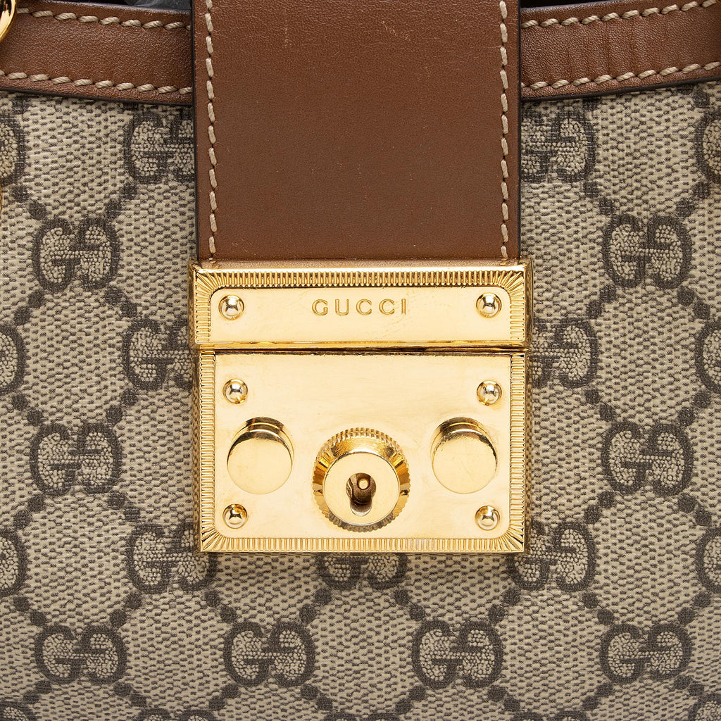 Gucci GG Supreme Padlock Chain Small Shoulder Bag (SHF-23018)