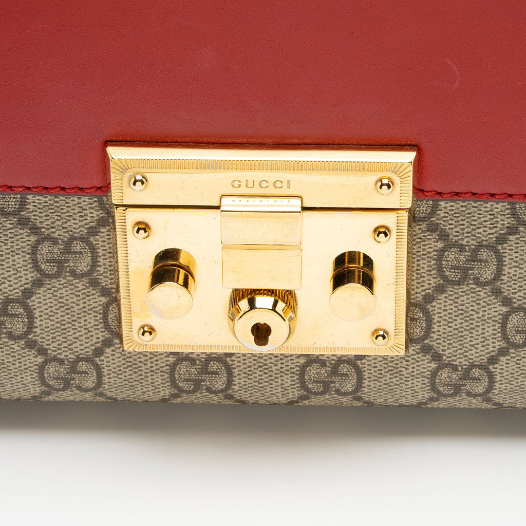 Gucci GG Supreme Padlock Medium Shoulder Bag