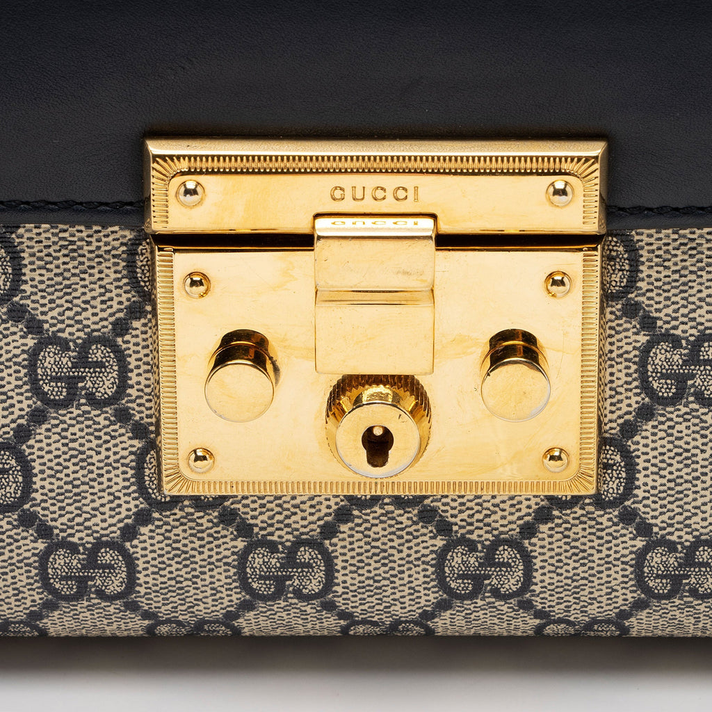 Gucci GG Supreme Padlock Medium Shoulder Bag
