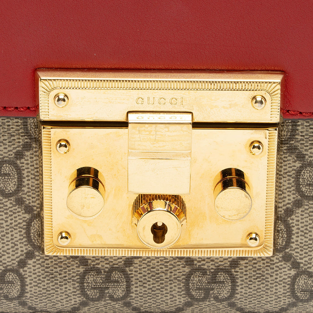 Gucci GG Supreme Padlock Medium Shoulder Bag