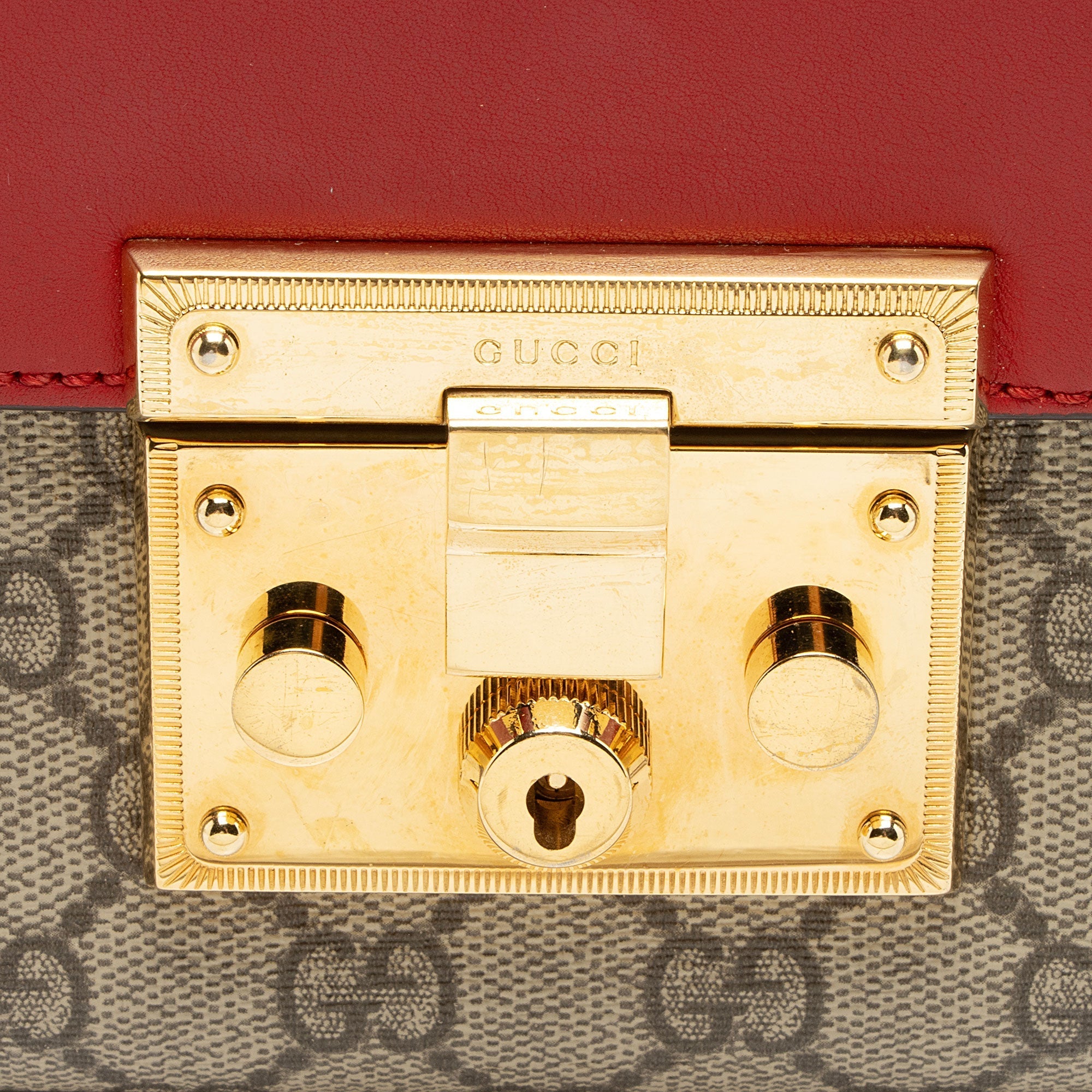 Gucci GG Supreme Padlock Medium Shoulder Bag
