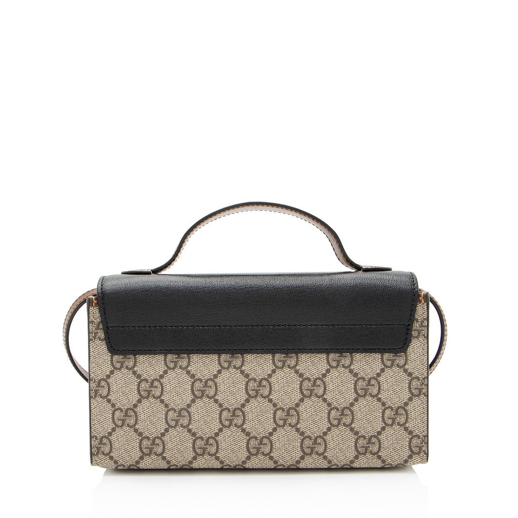 Gucci GG Supreme Padlock Mini Top Handle (SHF-FAO7fq)