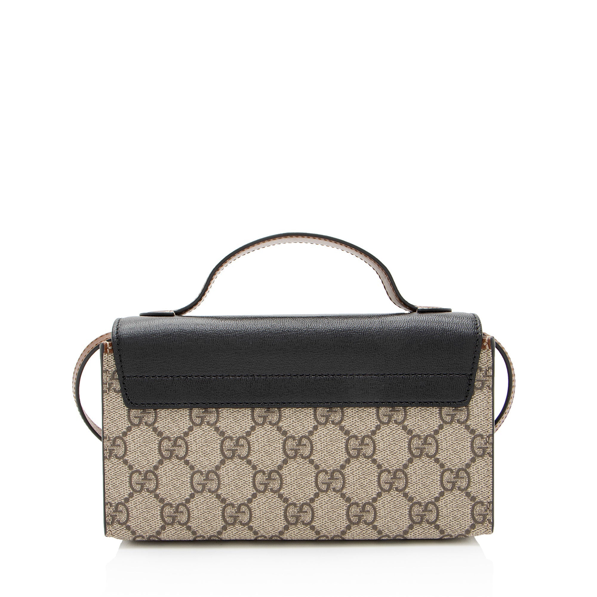Gucci GG Supreme Padlock Mini Top Handle (SHF-FAO7fq)