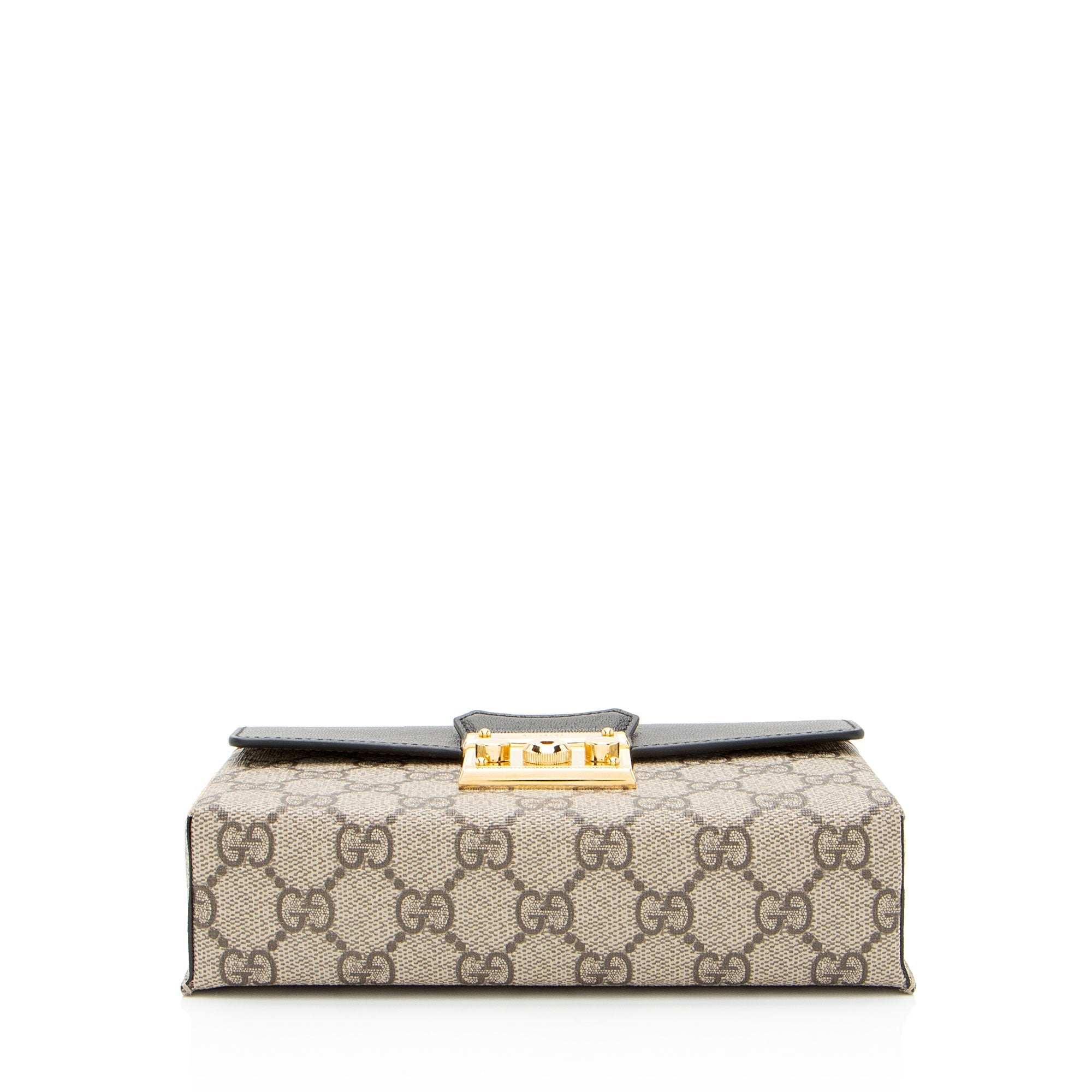 Gucci GG Supreme Padlock Mini Top Handle (SHF-FAO7fq)