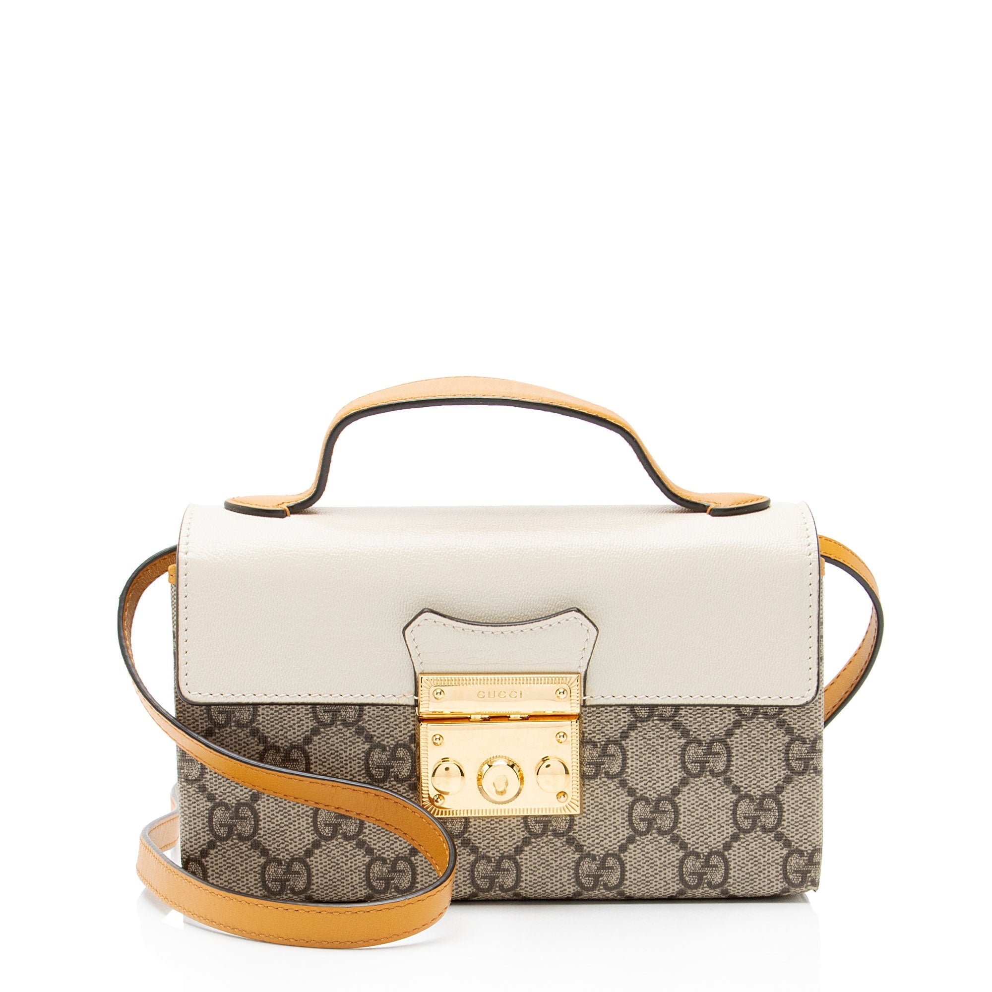 Gucci GG Supreme Padlock Mini Top Handle