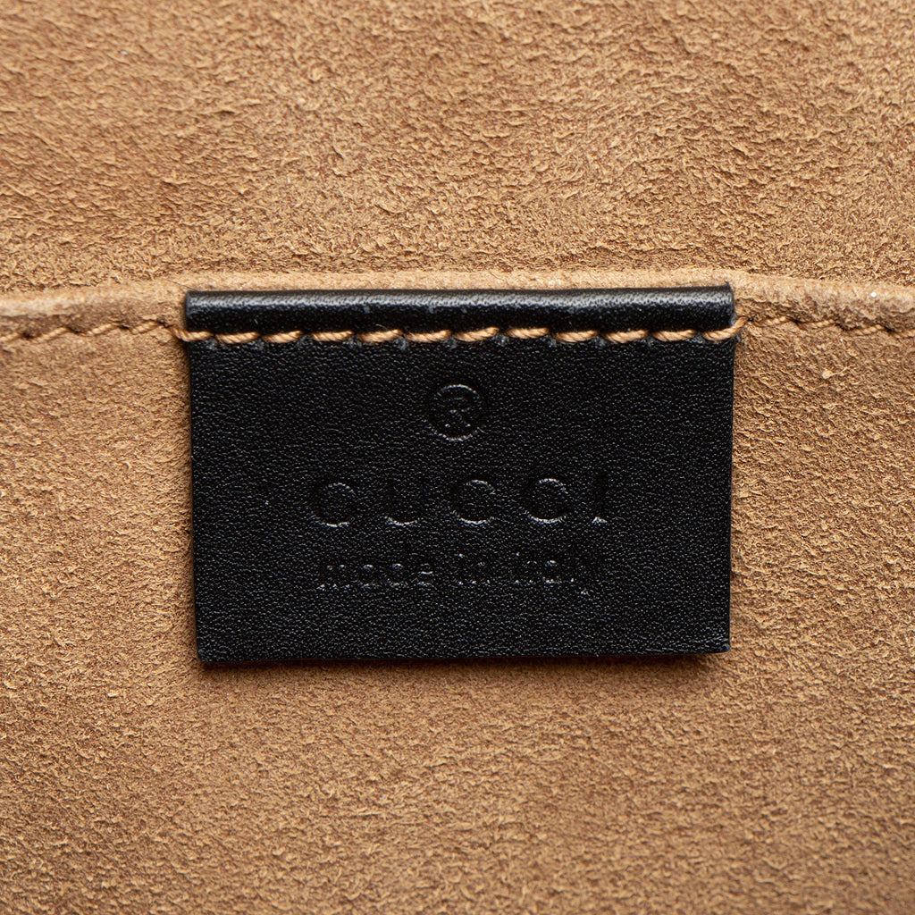 Gucci GG Supreme Padlock Saddle Medium Shoulder Bag