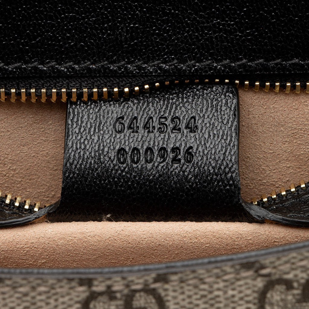 Gucci GG Supreme Padlock Saddle Small Shoulder Bag (SHF-Wwfxt7)