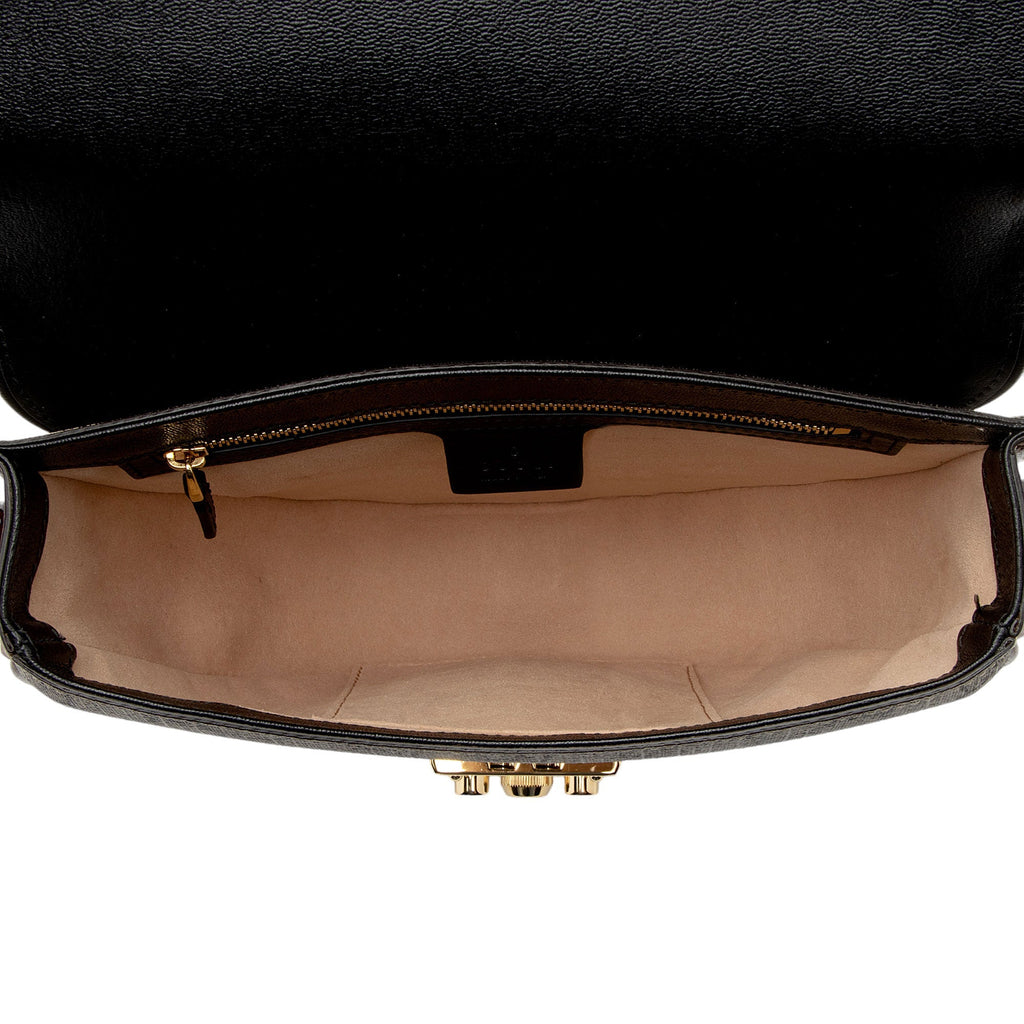 Gucci GG Supreme Padlock Saddle Small Shoulder Bag (SHF-Wwfxt7)
