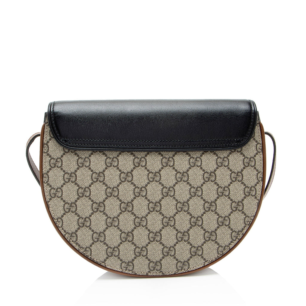 Gucci GG Supreme Padlock Saddle Small Shoulder Bag