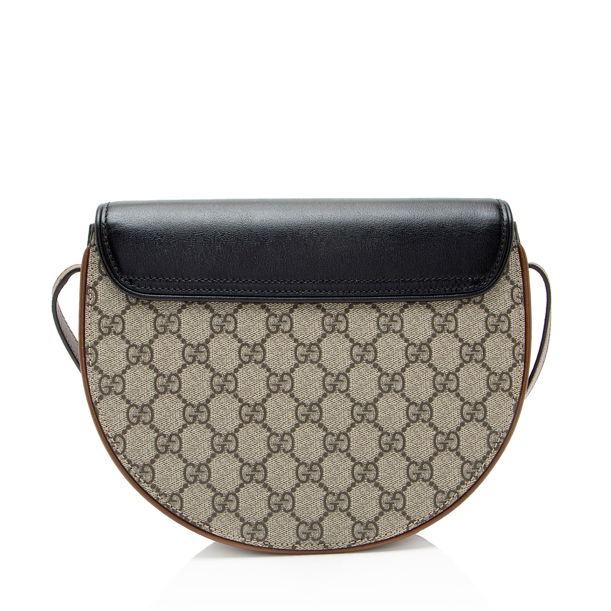 Gucci GG Supreme Padlock Saddle Small Shoulder Bag