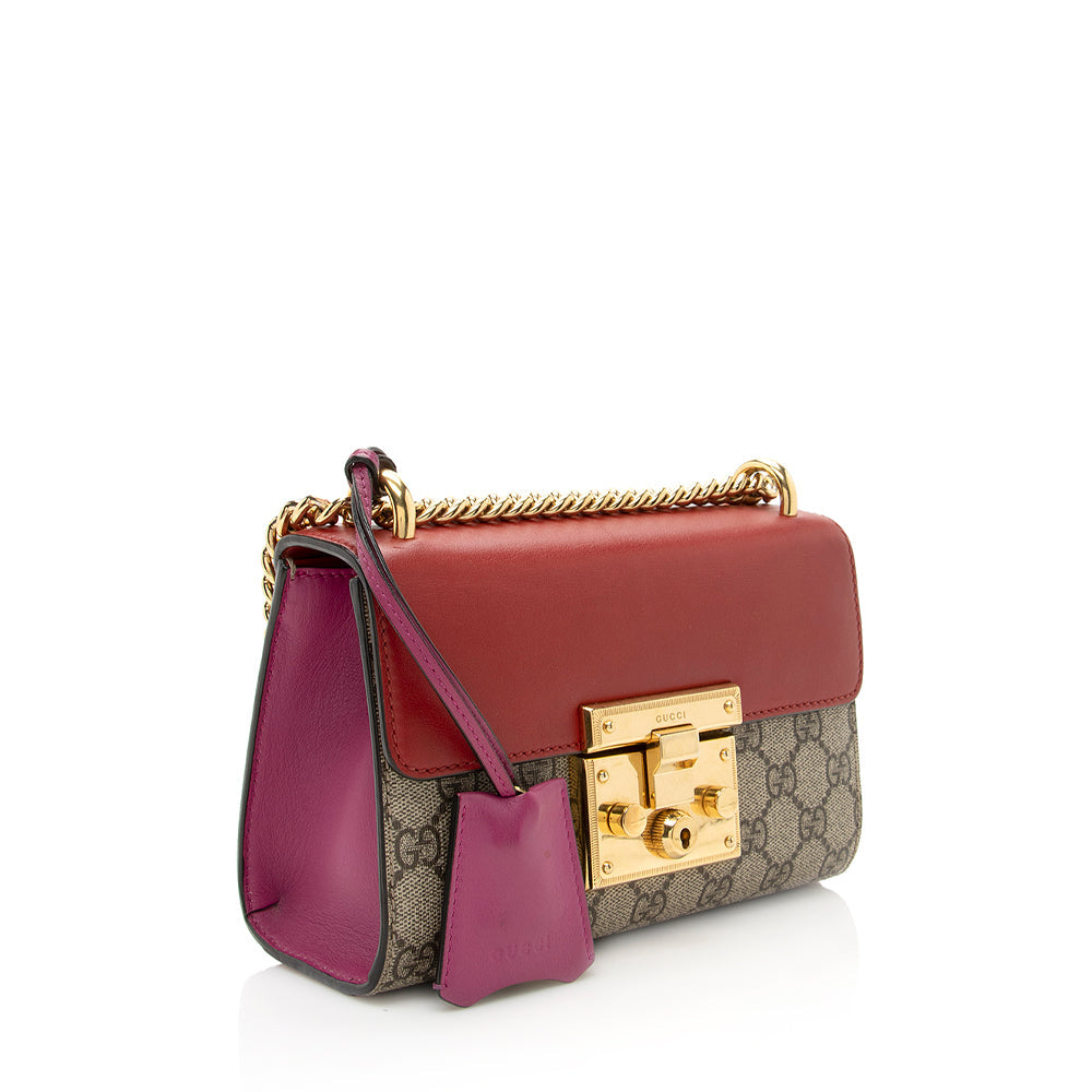 Gucci Gucci Supreme Padlock Small Shoulder Bag (SHF-19759)