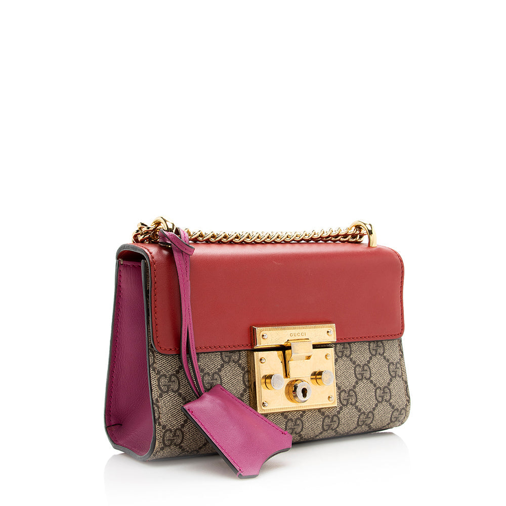Gucci Gucci Supreme Padlock Small Shoulder Bag (SHF-20632)
