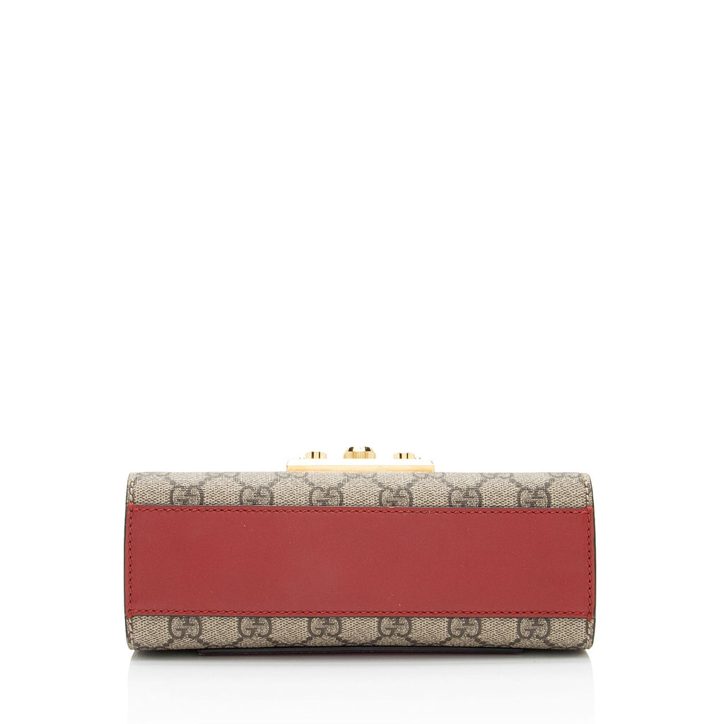 Gucci GG Supreme Padlock Small Shoulder Bag (SHF-FvSIKl)