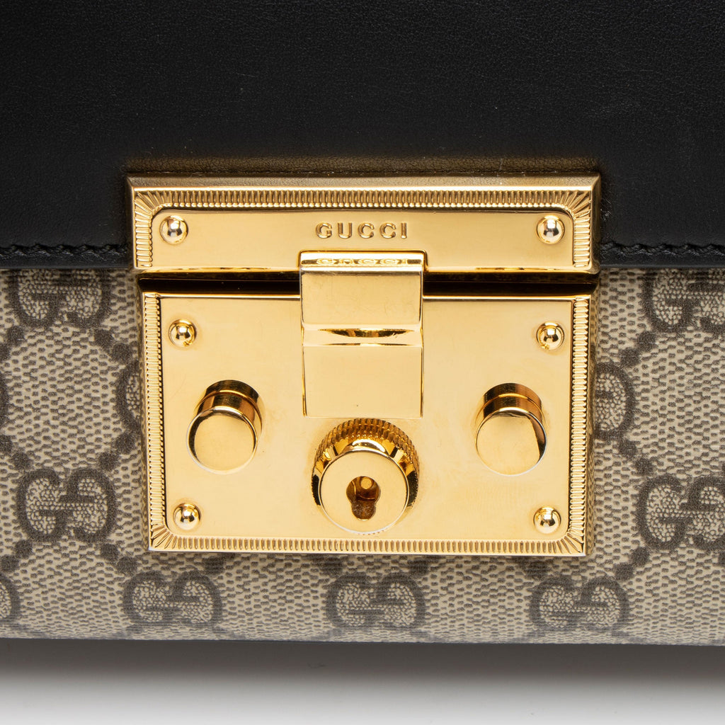 Gucci GG Supreme Padlock Small Shoulder Bag
