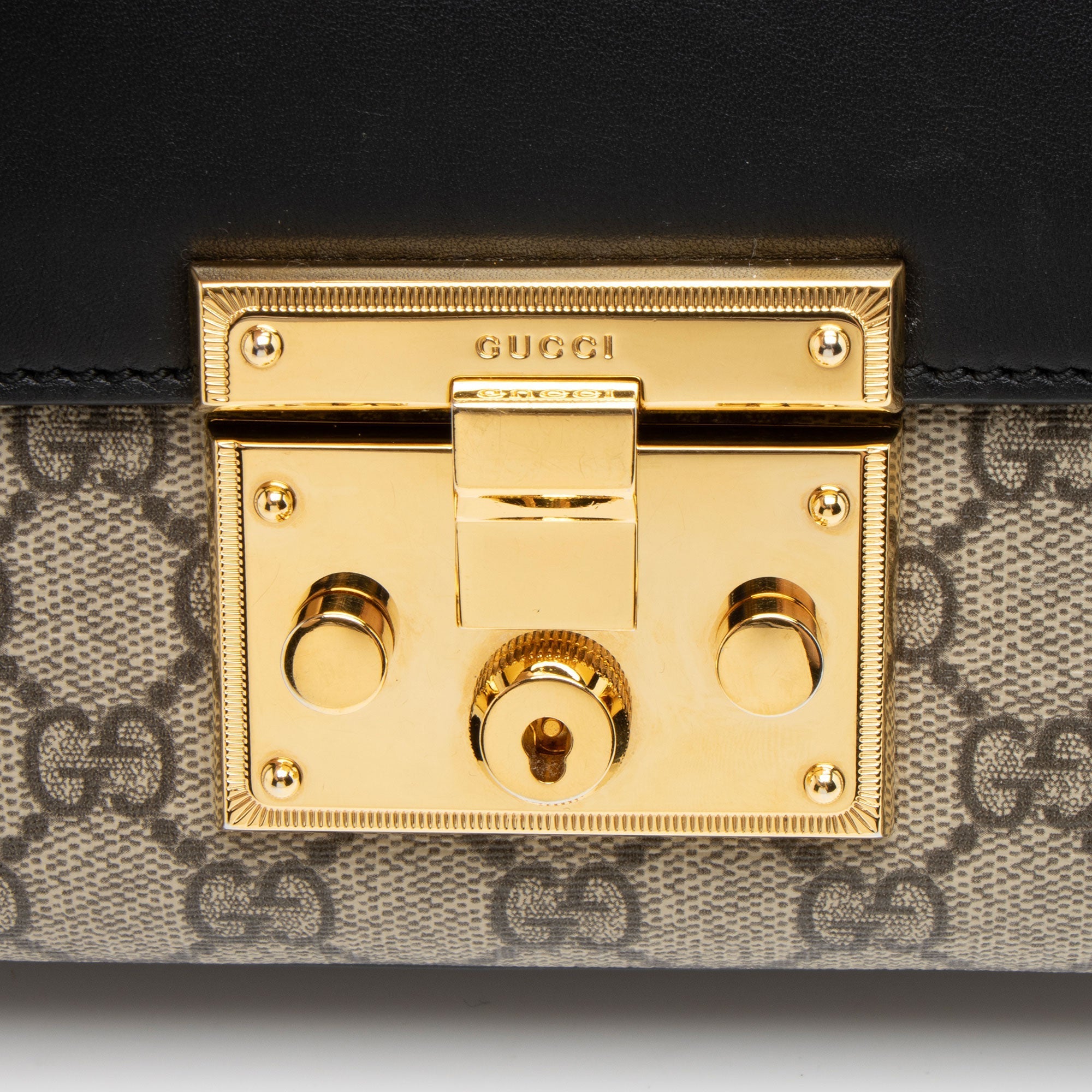 Gucci GG Supreme Padlock Small Shoulder Bag