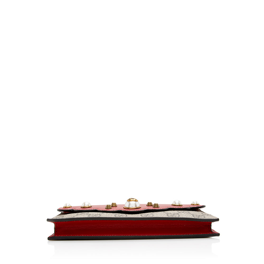 Gucci Gucci Supreme Peony Mini Wallet on Chain Bag (SHF-18447)