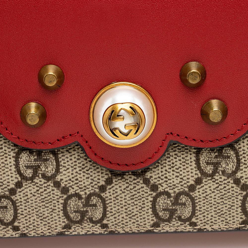 Gucci Gucci Supreme Peony Mini Wallet on Chain Bag (SHF-18447)