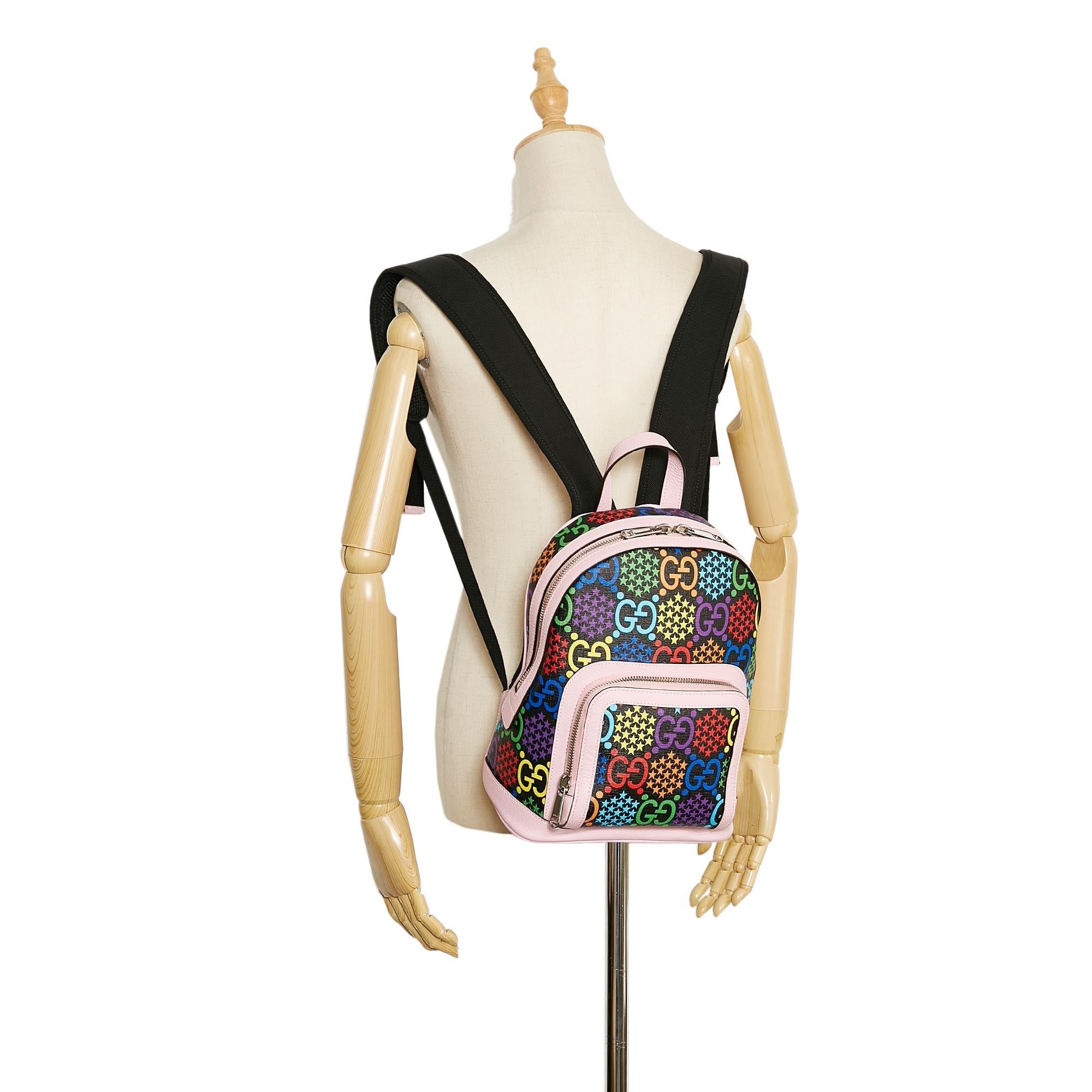 Gucci GG Supreme Psychedelic Backpack (SHG-bhgTab)