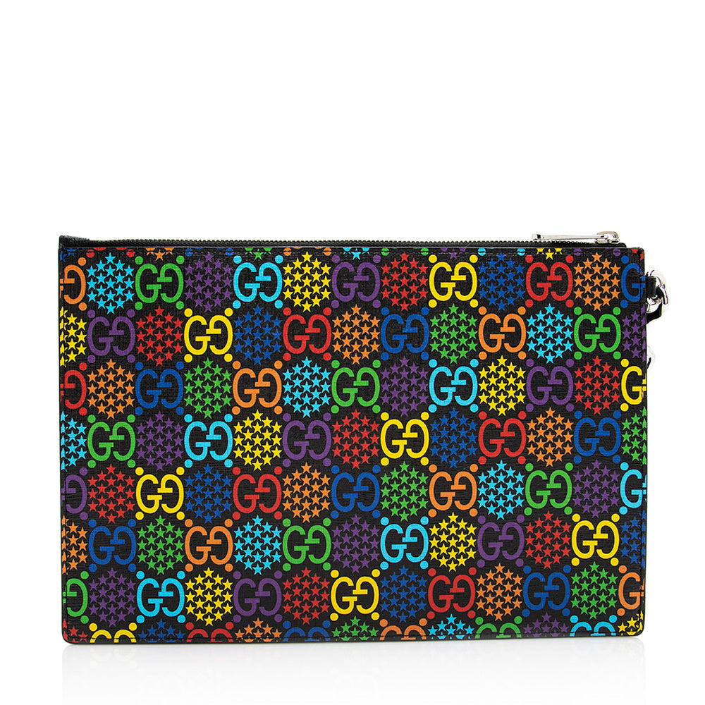 Gucci Gucci Supreme Psychedelic Zip Wristlet (SHF-20081)
