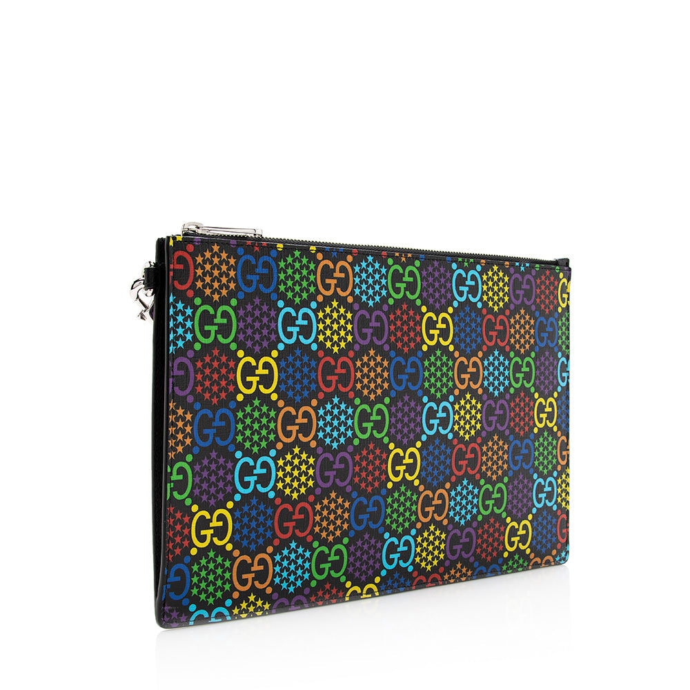 Gucci Gucci Supreme Psychedelic Zip Wristlet (SHF-20081)