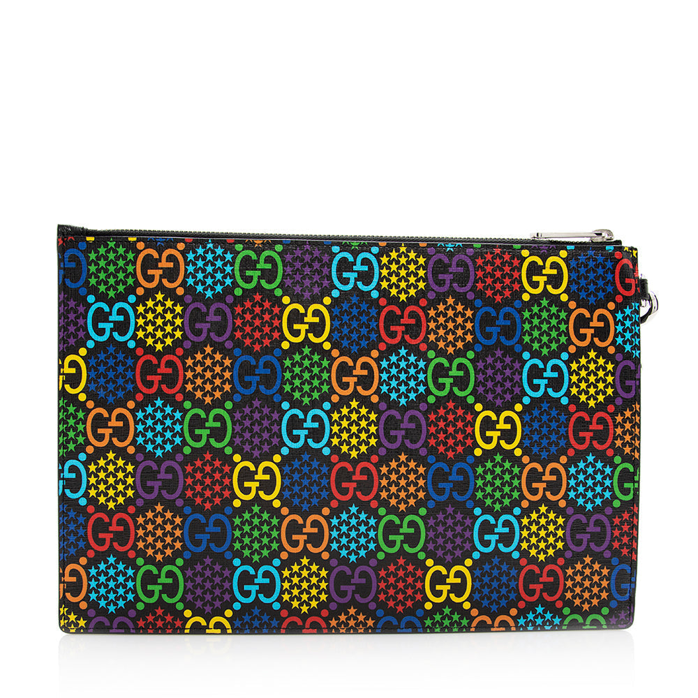 Gucci Gucci Supreme Psychedelic Zip Wristlet (SHF-20228)