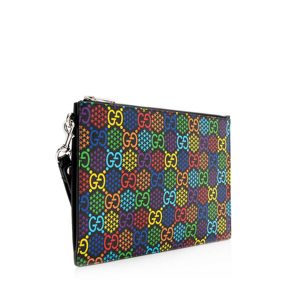 Gucci Gucci Supreme Psychedelic Zip Wristlet (SHF-20228)