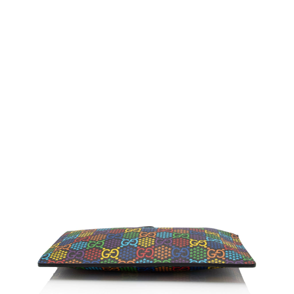 Gucci GG Supreme Psychedelic Zip Wristlet (SHF-tNF9lo)