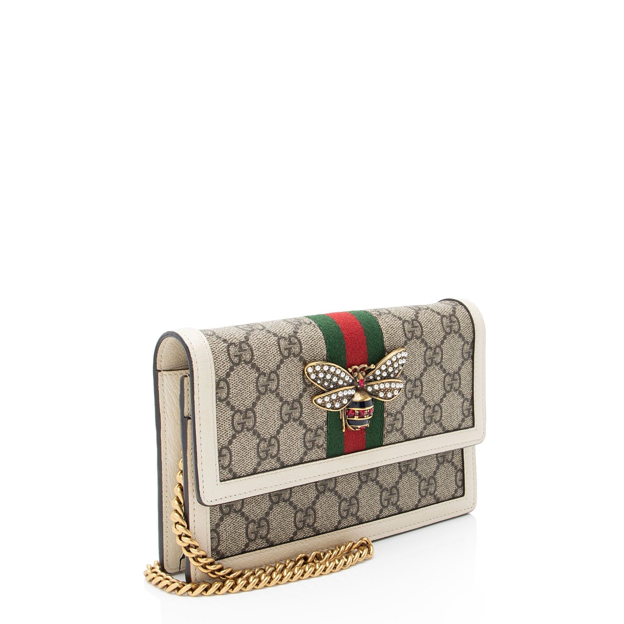 Gucci GG Supreme Queen Margaret Wallet on Chain
