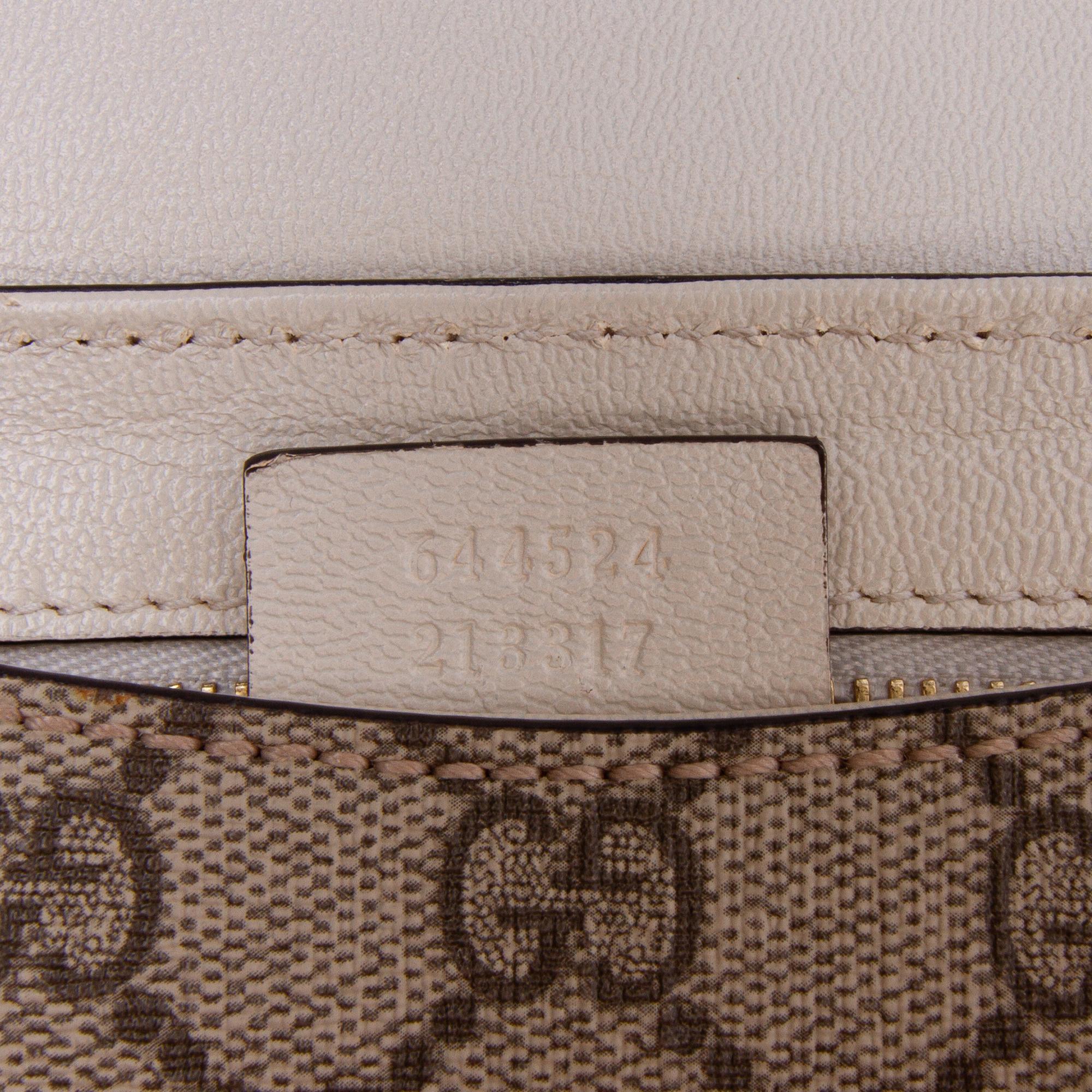 Gucci GG Supreme Saddle Padlock Crossbody