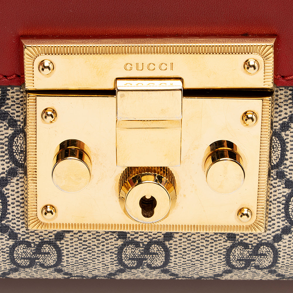 Gucci Gucci Supreme Small Padlock Shoulder Bag (SHF-21315)