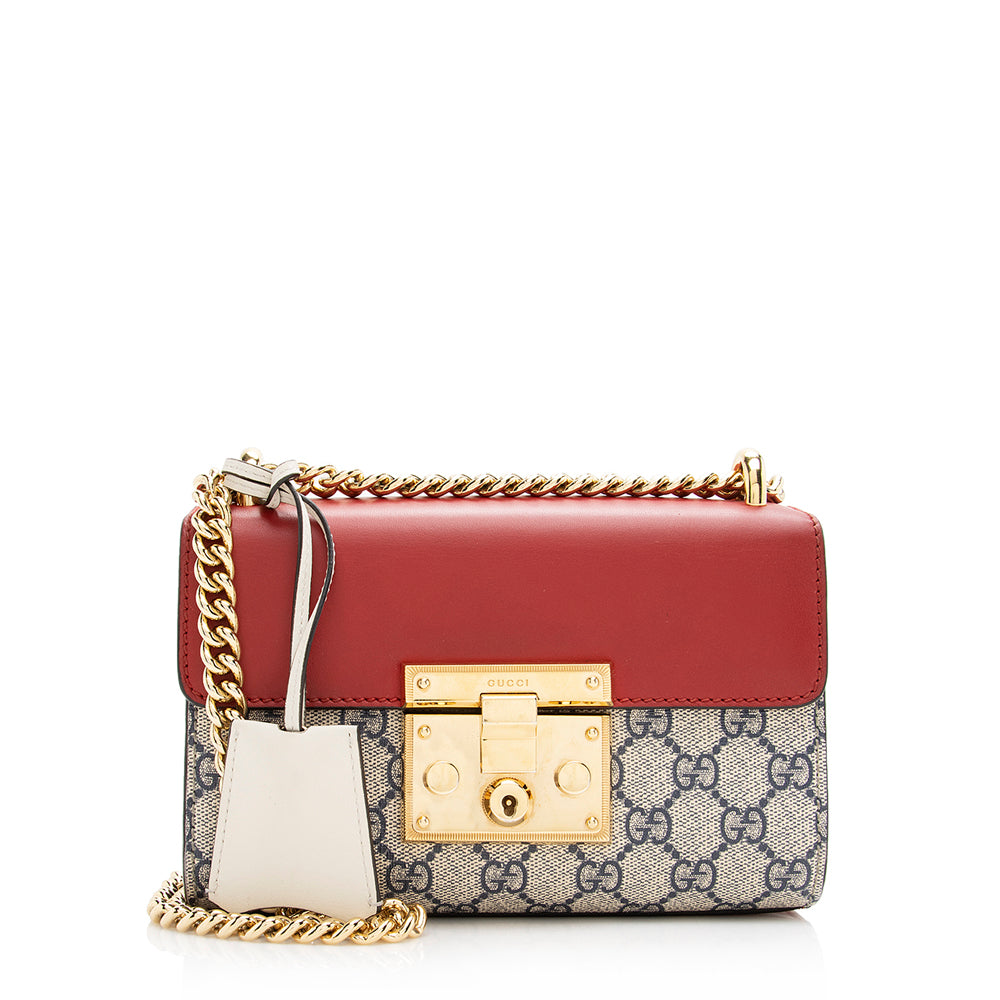 Gucci Gucci Supreme Small Padlock Shoulder Bag (SHF-21315)